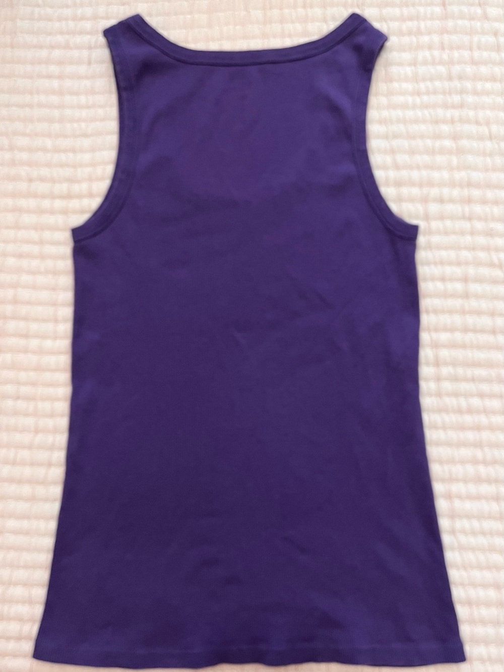 Gap Purple Ribbed Tank Top Cotton Size Small - Picture 6 of 6